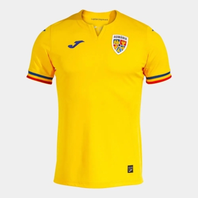 Tricou oficial de joc galben al Echipei Nationale de Fotbal a Romaniei Joma
