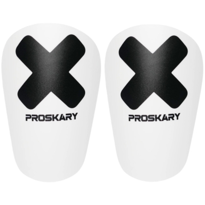 Proskary Venom Shin Pads white 12x8 cm