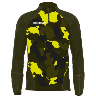 MAGLIA TECNICA HALF ZIP ARMY