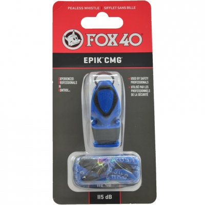 Whistle FOX 40 Epik CMG blue with string 8803-0508