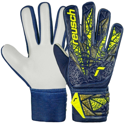 Reusch Attrakt goalkeeper gloves Starter Solid navy blue 5470514 4409