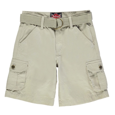 Pantaloni scurti Lee Cooper Belted Cargo de baieti Junior