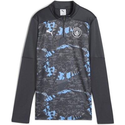 Puma Manchester City Pre-Match Quarter-Zip Top 2024 2025 Womens