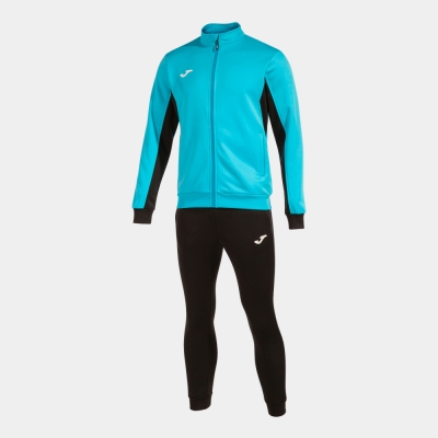 Derby Tracksuit Fluor Turquoise Black