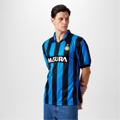 Score Draw Inter Milan Retro Home Shirt 90 Adults