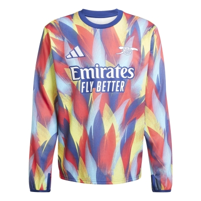 adidas Arsenal Long Sleeve Pre-Match Shirt 2025 2026 Mens
