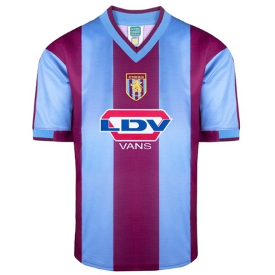 Score Draw Aston Villa Retro Home Shirt 00 Mens