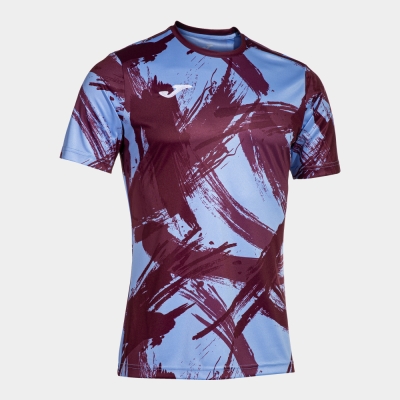 Pro Team Short Sleeve T-shirt Burgundy Blue