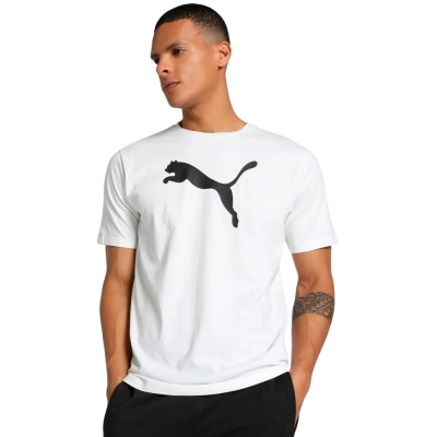 Puma Team Rise Logo Jersey Cotton men's T-shirt white 658705 04