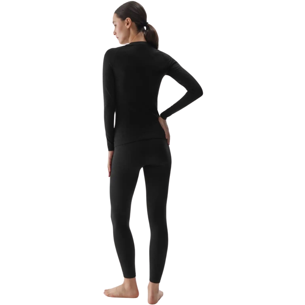 4F F176 women's thermoactive shirt deep black allover 4FWAW24USEAF176 20A