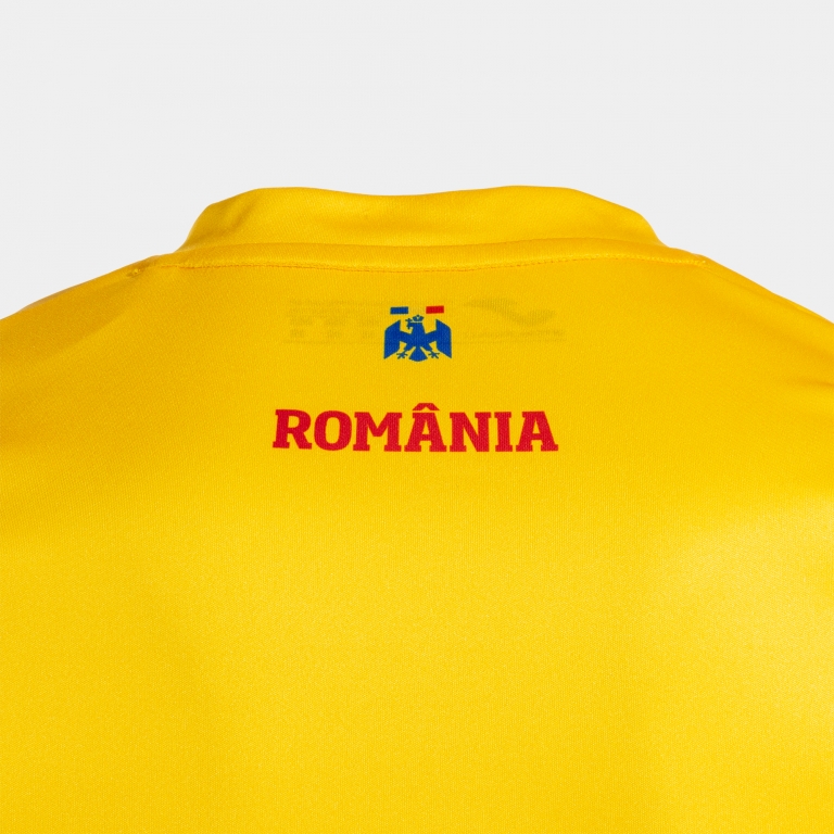 Tricou fotbal Echipa Nationala a Romaniei Replica cu maneca scurta galben Joma