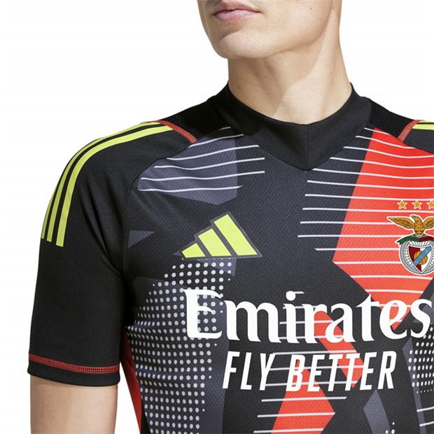 adidas Benfica Short Sleeve Goalkeeper Shirt 2024 2025 Adults