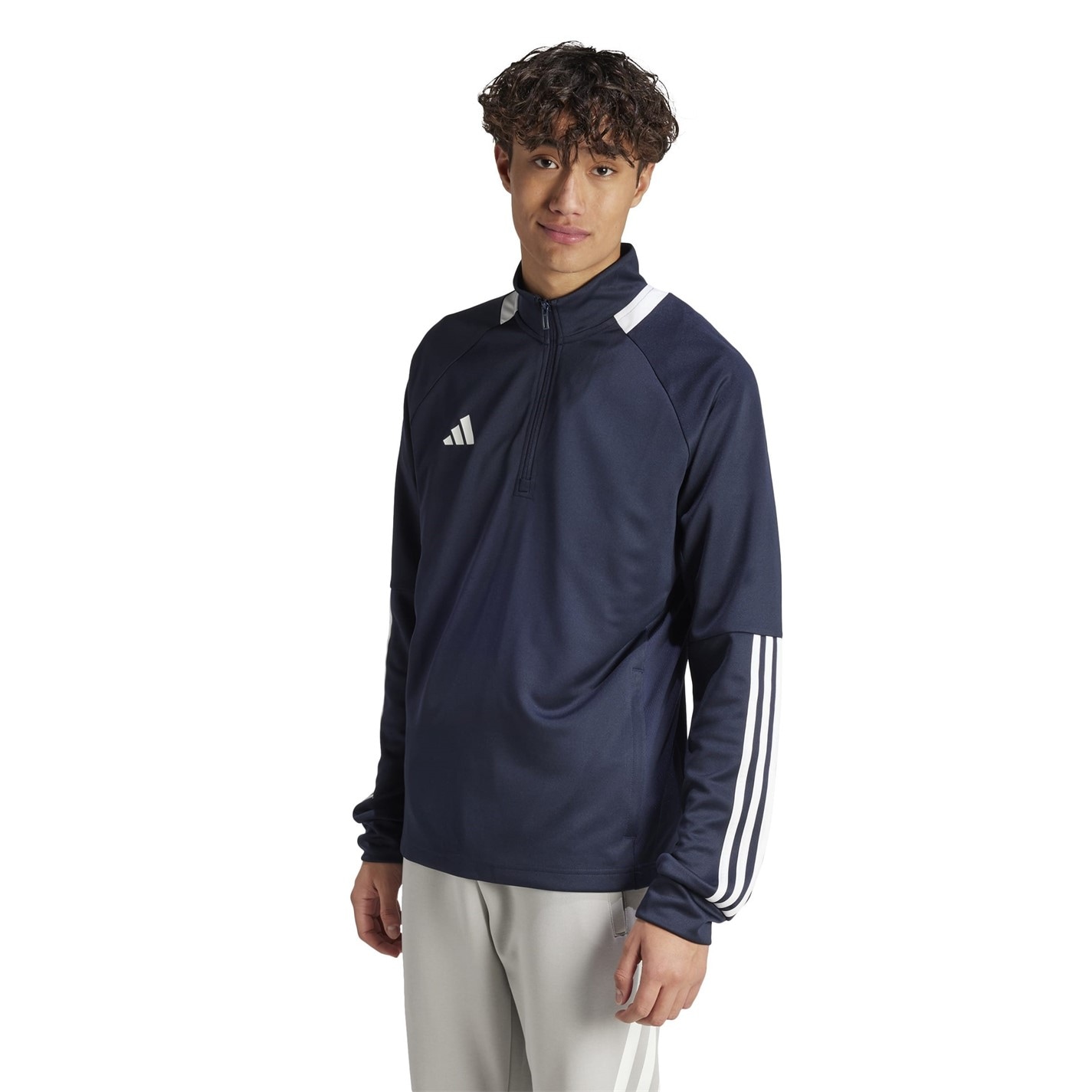 adidas Sereno Long Sleeve Zip Top Mens