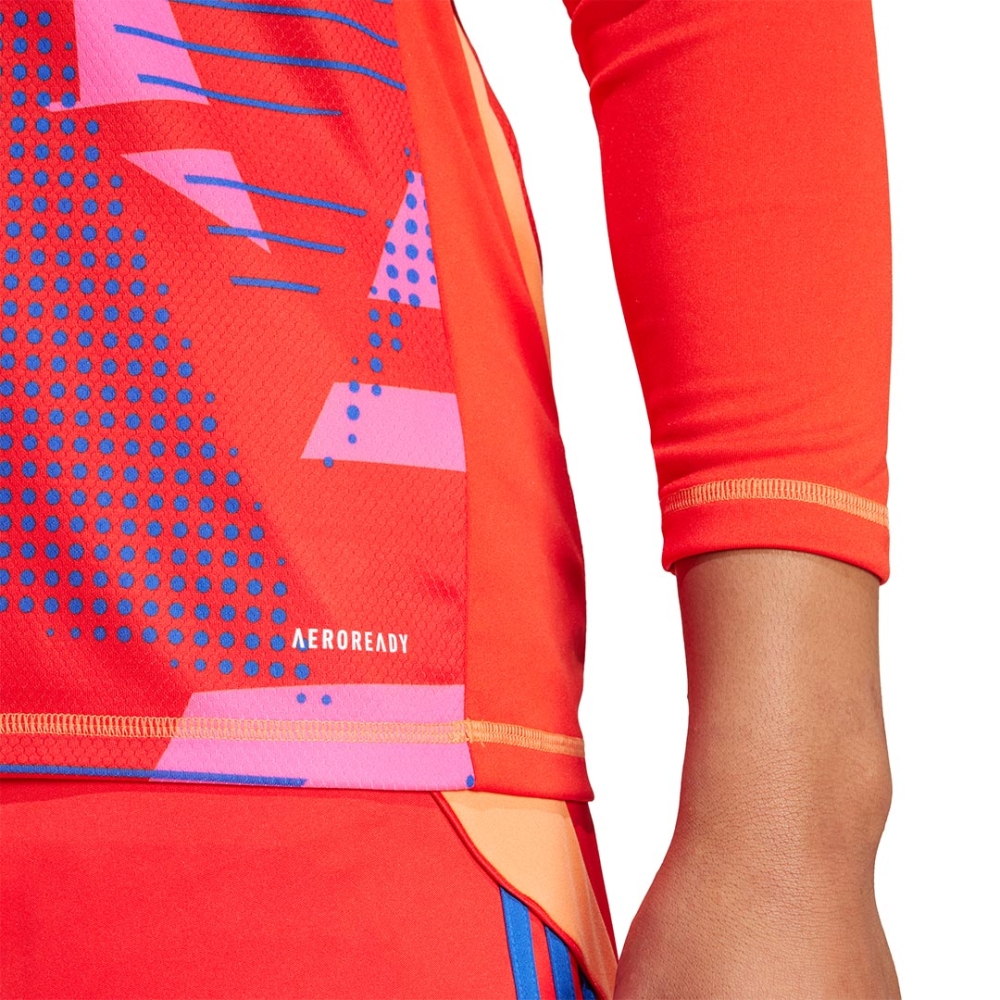 Adidas Tiro 24 Competition cu maneca lunga pentru barbati tricou de portar rosu IN0407