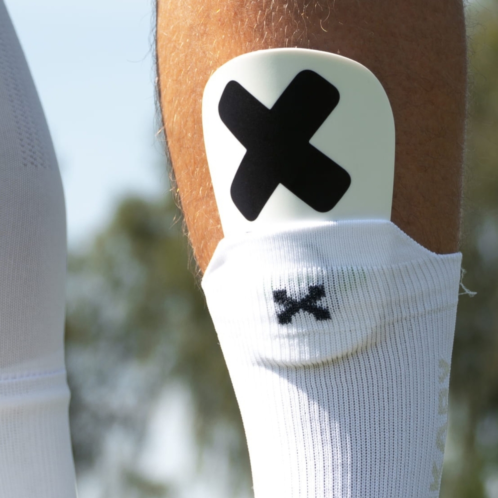 Proskary Venom Shin Pads white 12x8 cm
