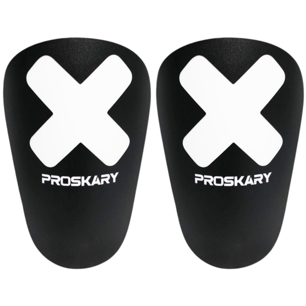 Proskary Venom Shin Pads Football Shin Pads Black 12x8 cm