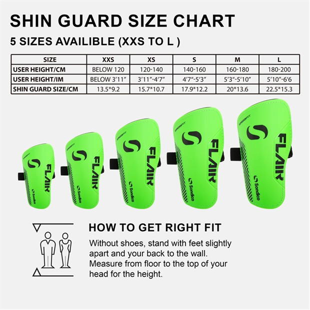 Sondico Flair Slip Shin Guards