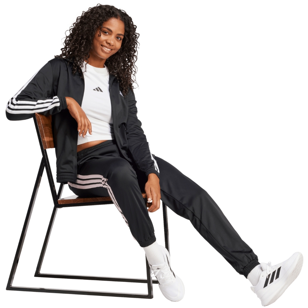 adidas Essentials Tricot 3-Stripes women's sweatshirt black JC8889