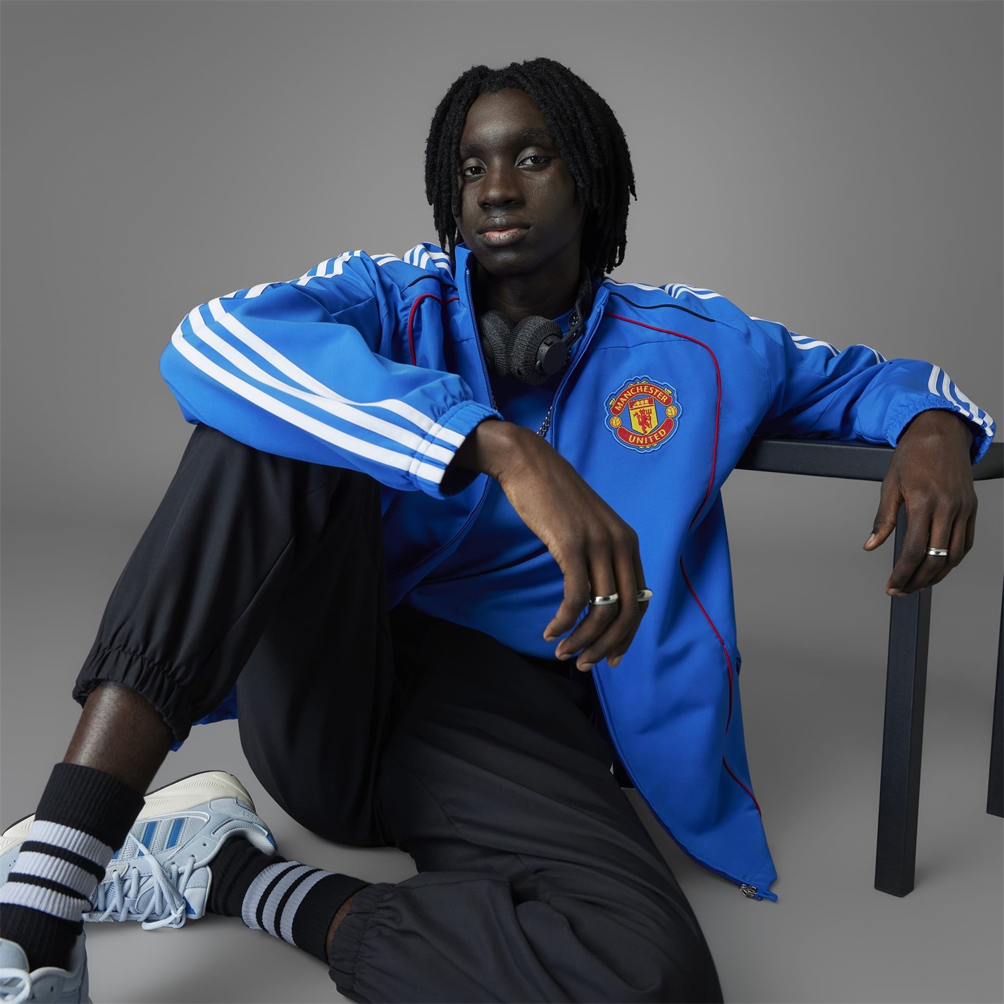 adidas Manchester United UBP Tracksuit Top Mens