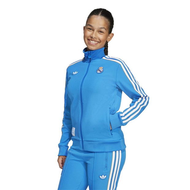 adidas Real Madrid Tracksuit Top Juniors