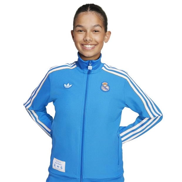 adidas Real Madrid Tracksuit Top Juniors
