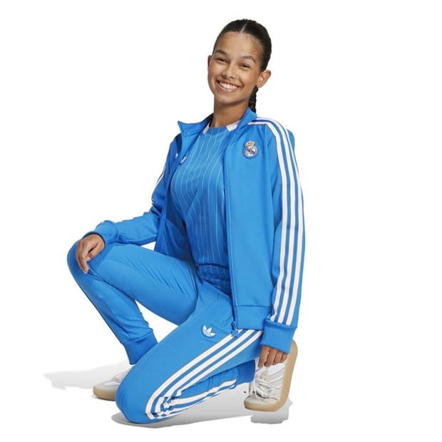 adidas Real Madrid Tracksuit Top Juniors