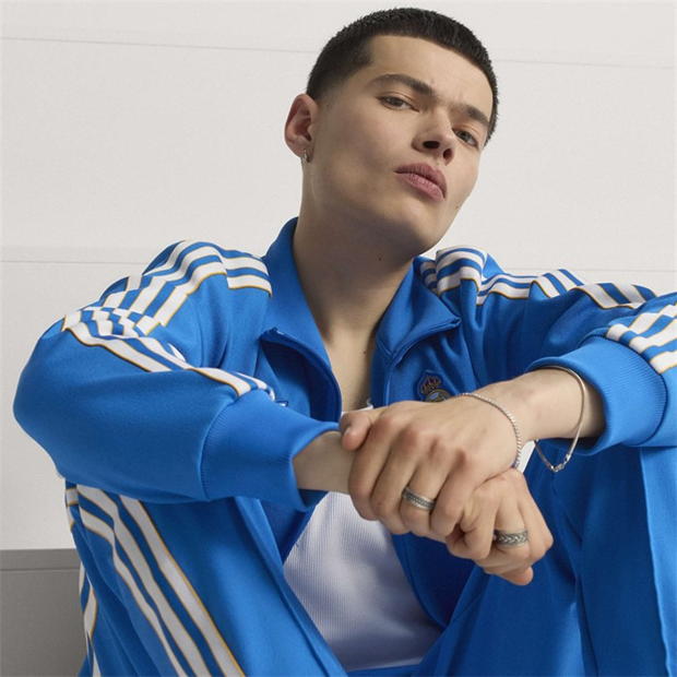 adidas Real Madrid Tracksuit Top Mens