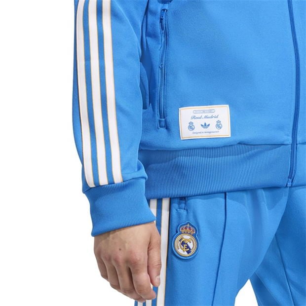 adidas Real Madrid Tracksuit Top Mens