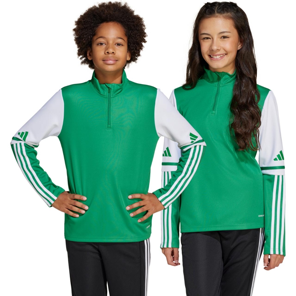 adidas Squadra 25 Training Top Green and White Sweatshirt for Kids JP3160