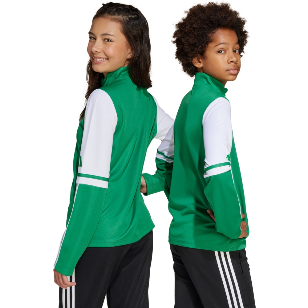 adidas Squadra 25 Training Top Green and White Sweatshirt for Kids JP3160