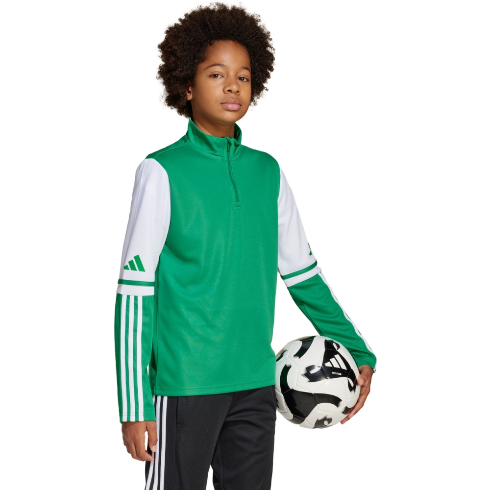 adidas Squadra 25 Training Top Green and White Sweatshirt for Kids JP3160