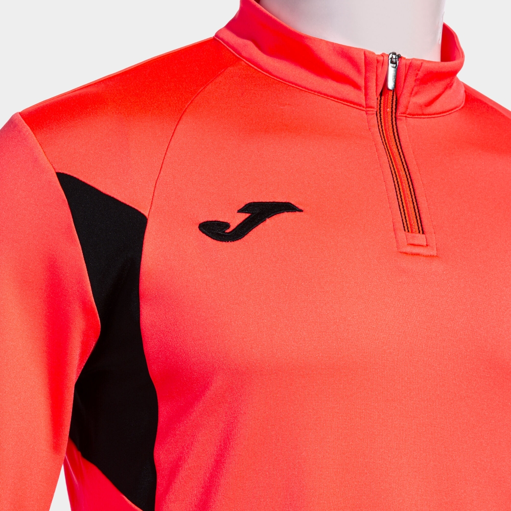 Winner Iii Sweatshirt Fluor Coral Black