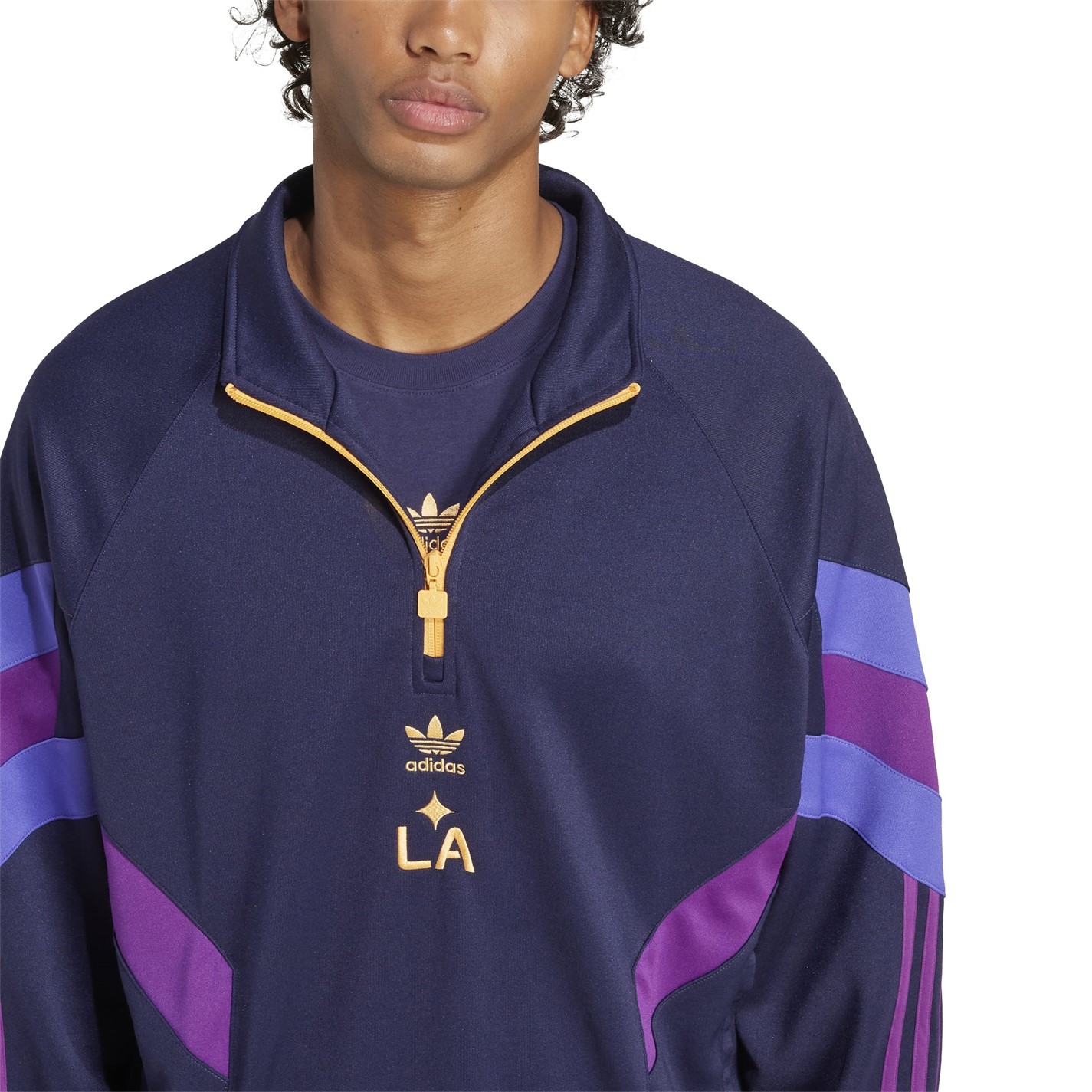 adidas Galaxy Originals Half-Zip Crew Sweatshirt Mens