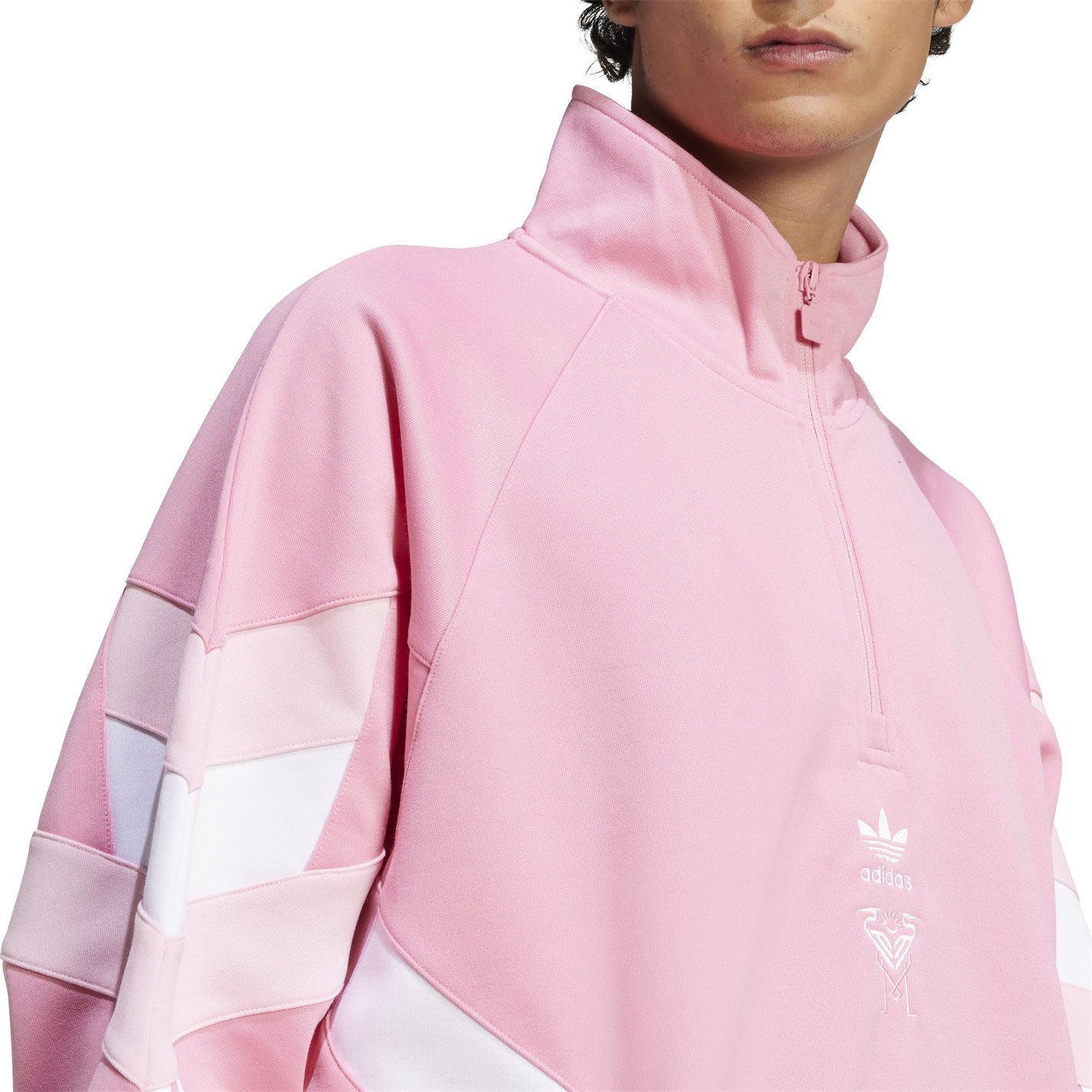 adidas Inter Miami CF Originals Half-Zip Crew Sweatshirt Adults