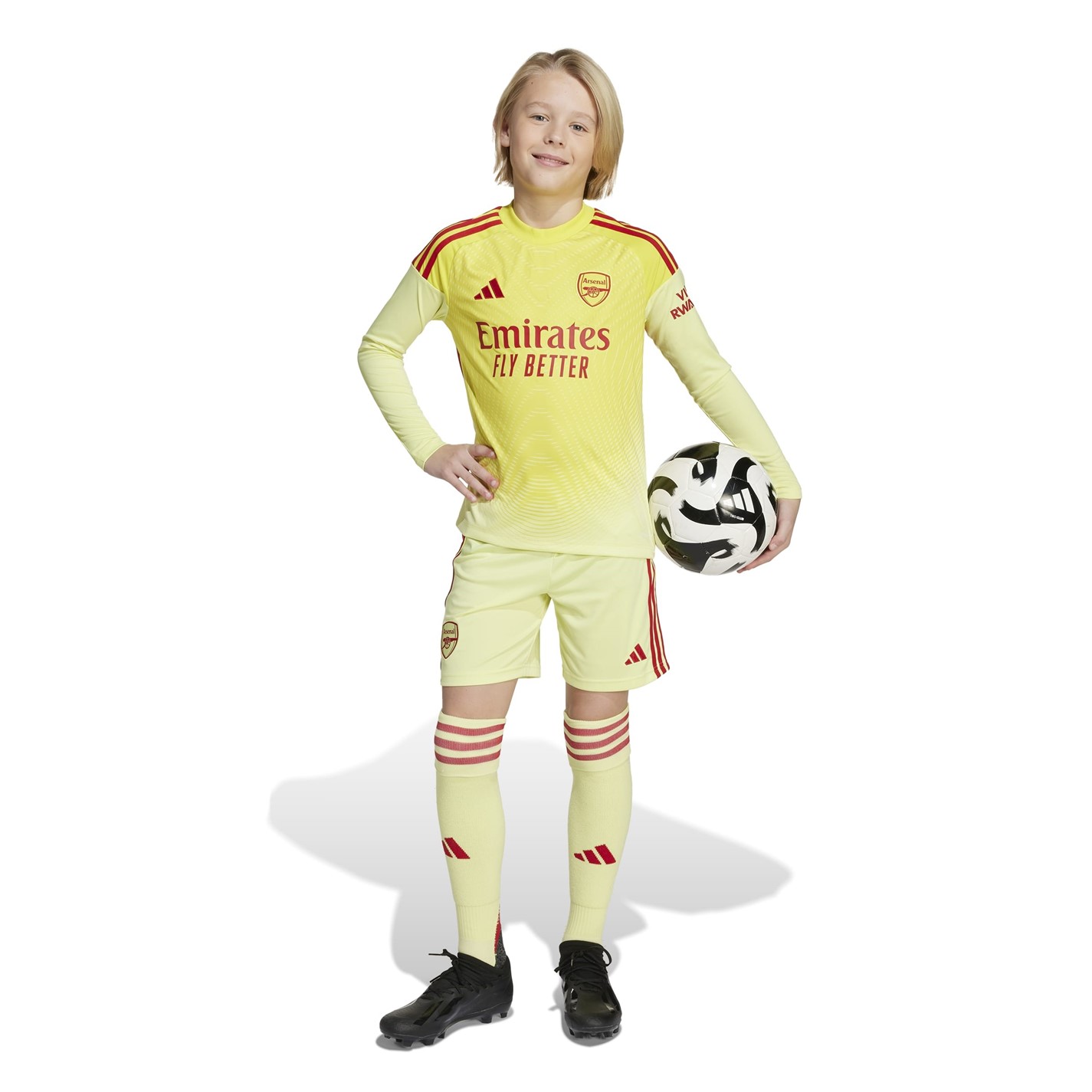 adidas Arsenal Long Sleeve Goalkeeper Shirt 2025 2026 Juniors