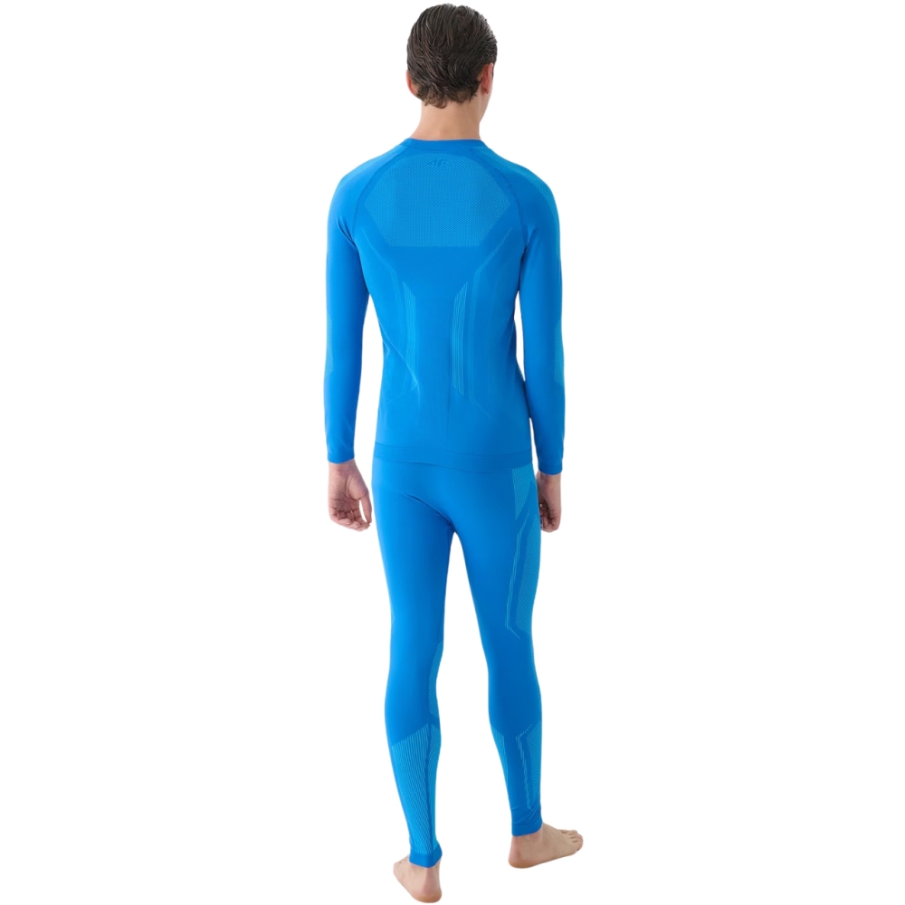 Men's thermoactive leggings 4F M166 blue 4FWAW24USEAM166 33S