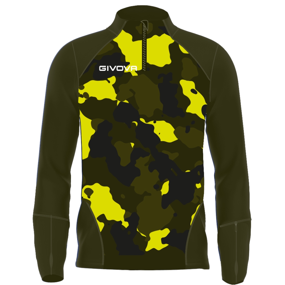 MAGLIA TECNICA HALF ZIP ARMY