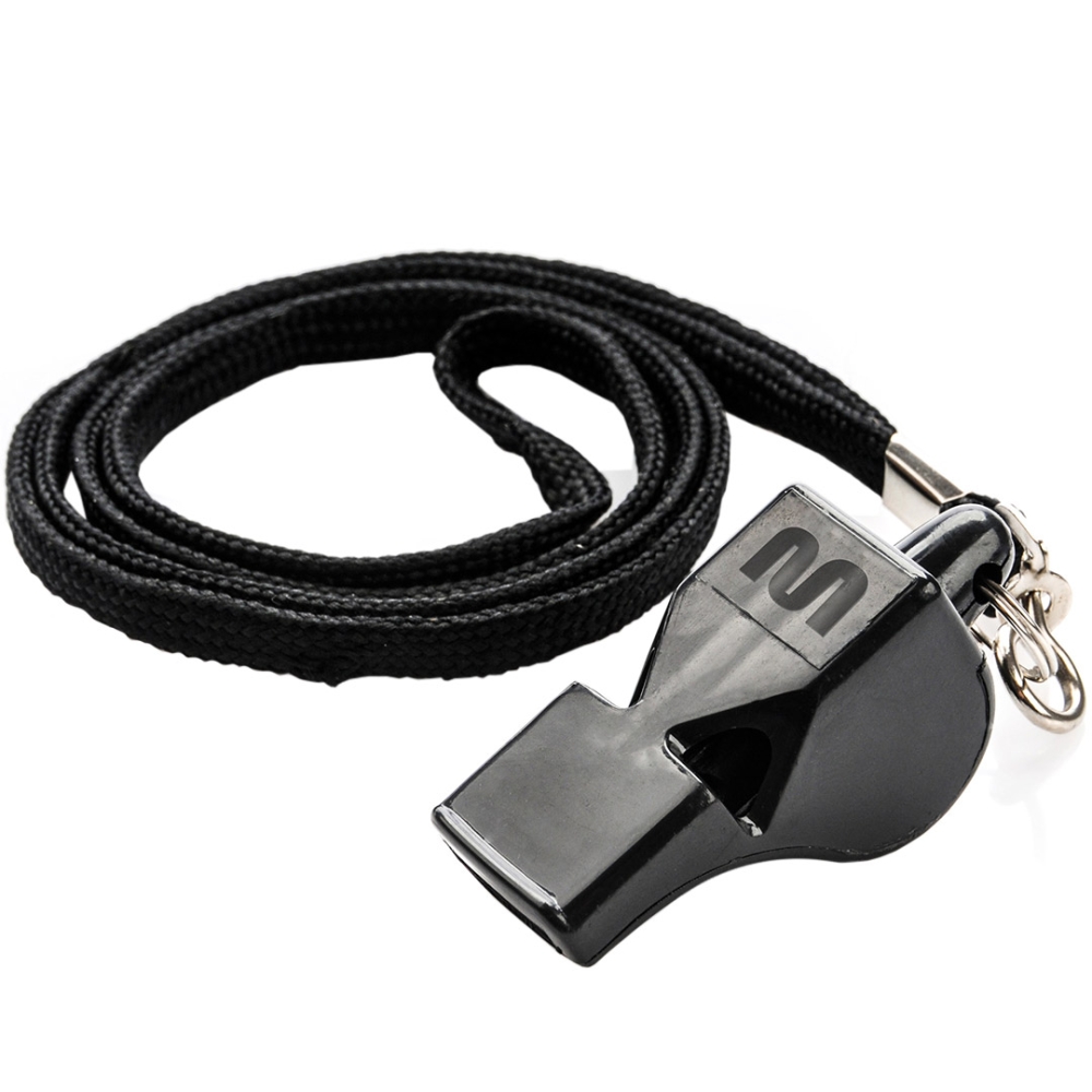Meteor Wolf ballless whistle, plastic, black 38500