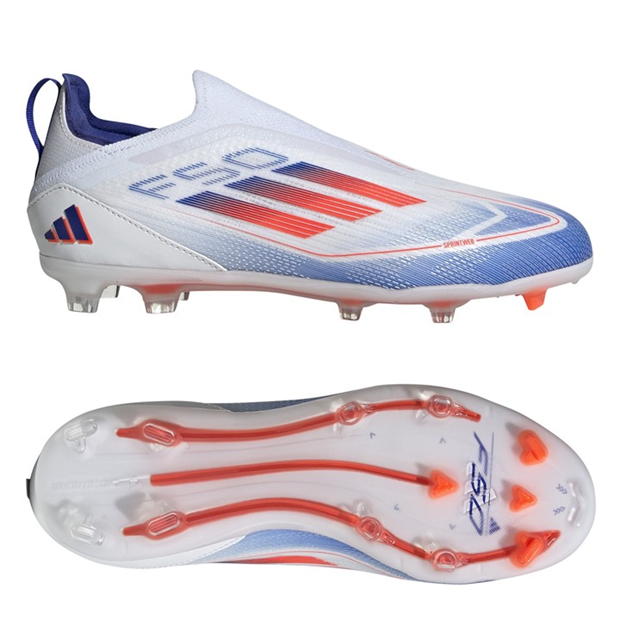 adidas F50 Pro Laceless Juniors Firm Ground Football Boots