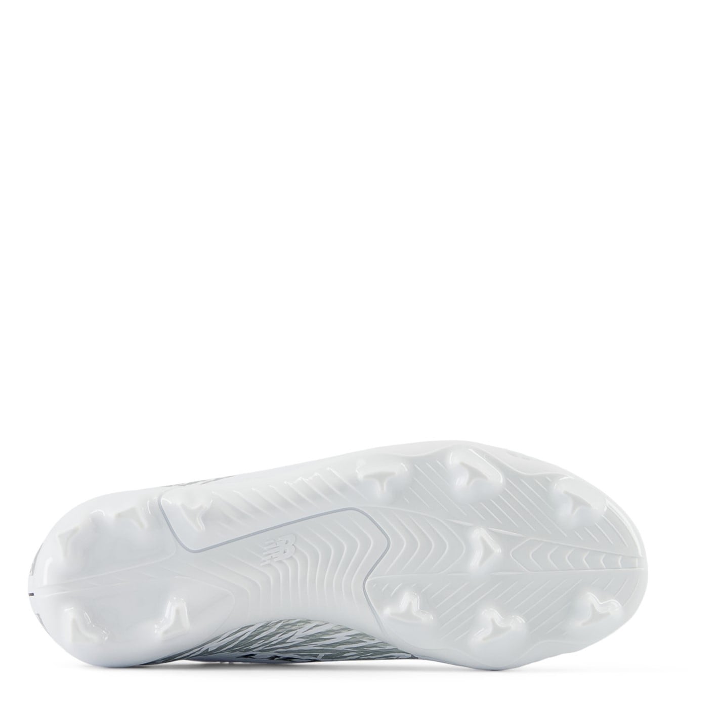 New Balance Balance Furon V8 White Silver Firm Ground Football Boots Boys