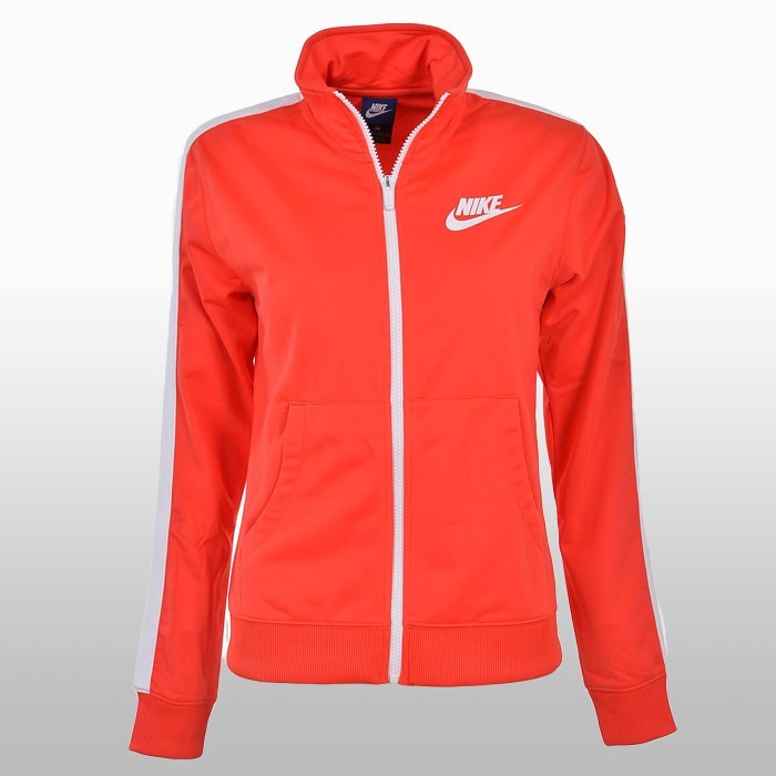 Bluza de trening portocalie cu fermoar Nike femei