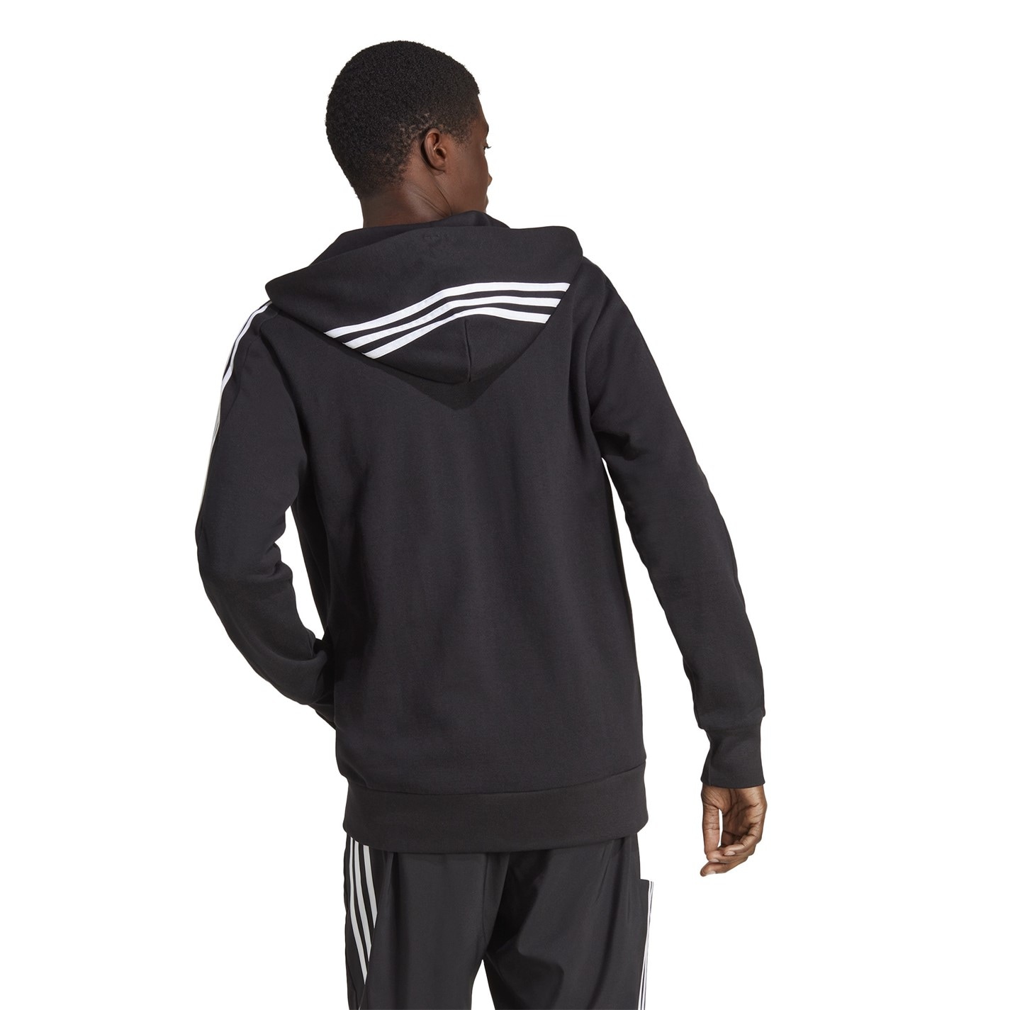 adidas Essentials French Terry 3-Stripes Zip Hoodie Mens