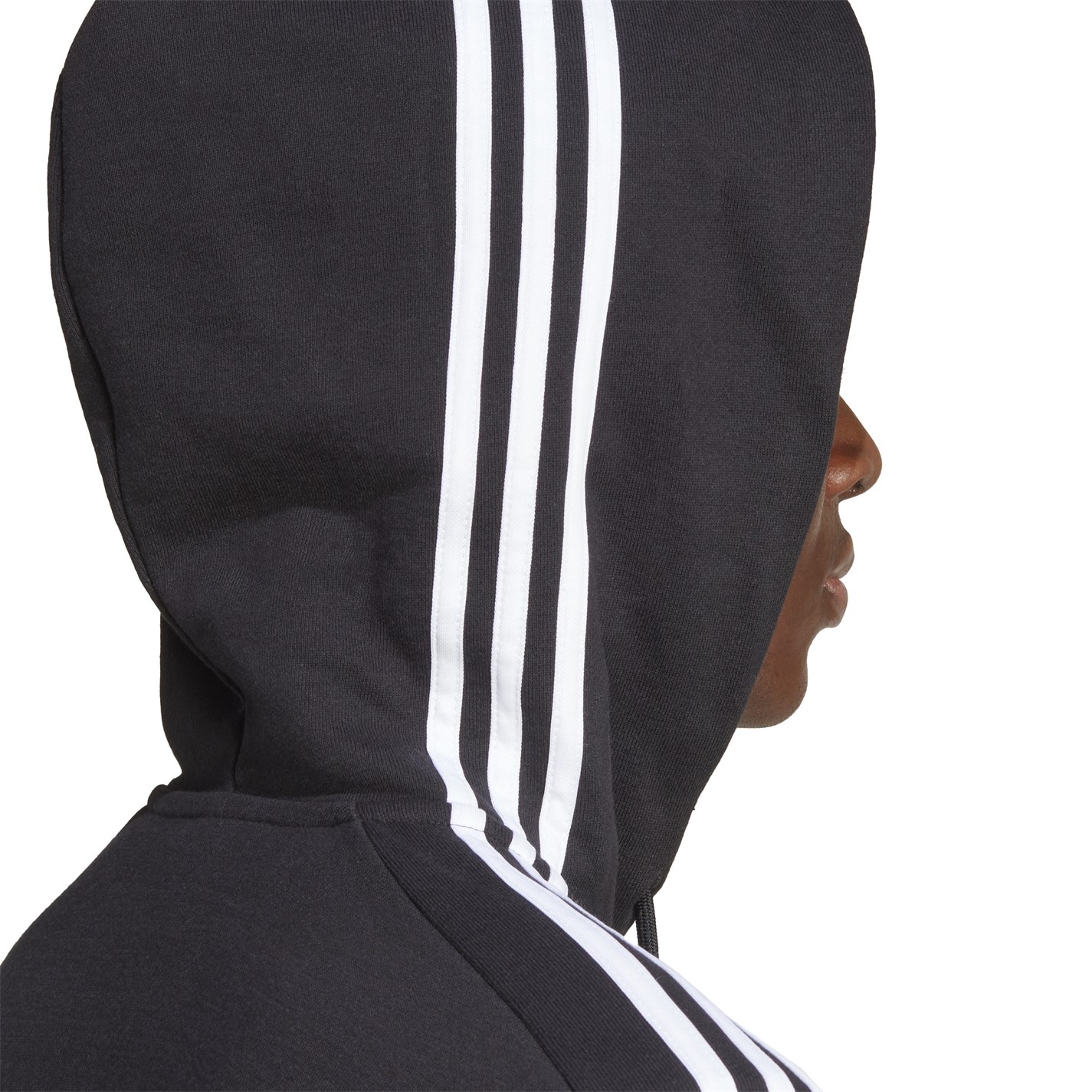 adidas Essentials French Terry 3-Stripes Zip Hoodie Mens