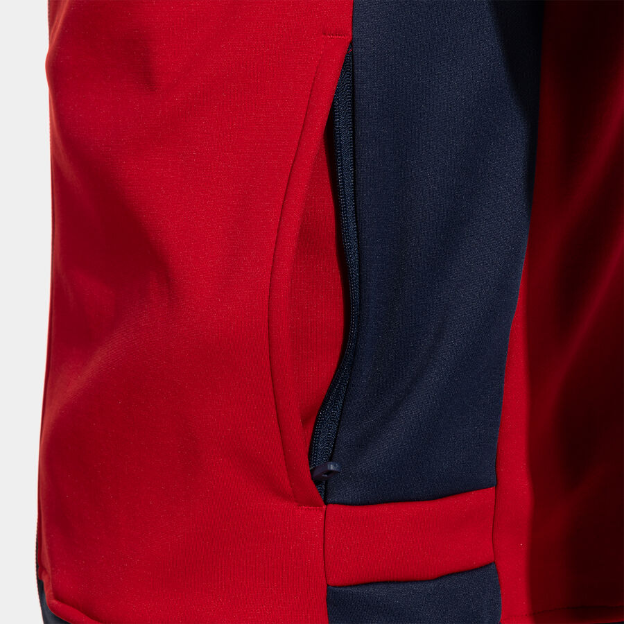 Lider Zip-up Hoodie Red Dark Navy