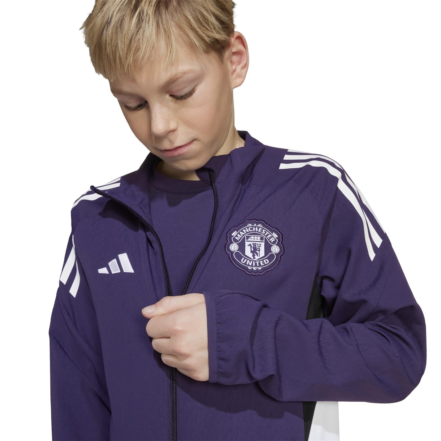 adidas Manchester United Pre Match Jacket 2025 2026 Juniors