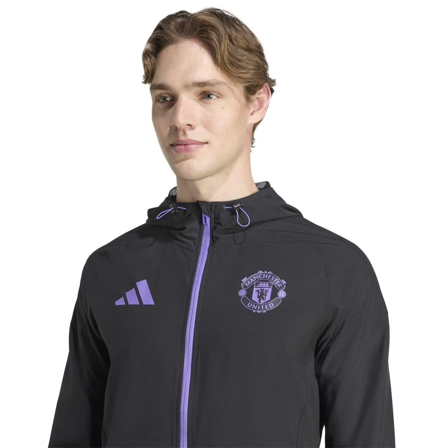 adidas Manchester United Travel Jacket 2025 2026 Mens