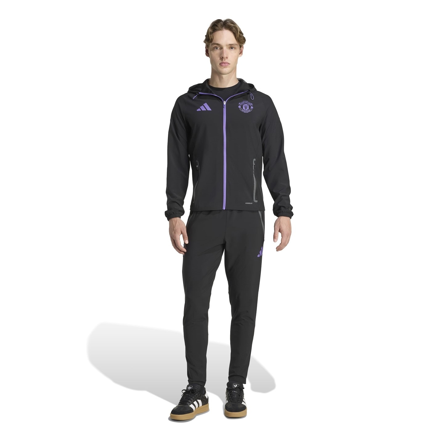 adidas Manchester United Travel Jacket 2025 2026 Mens