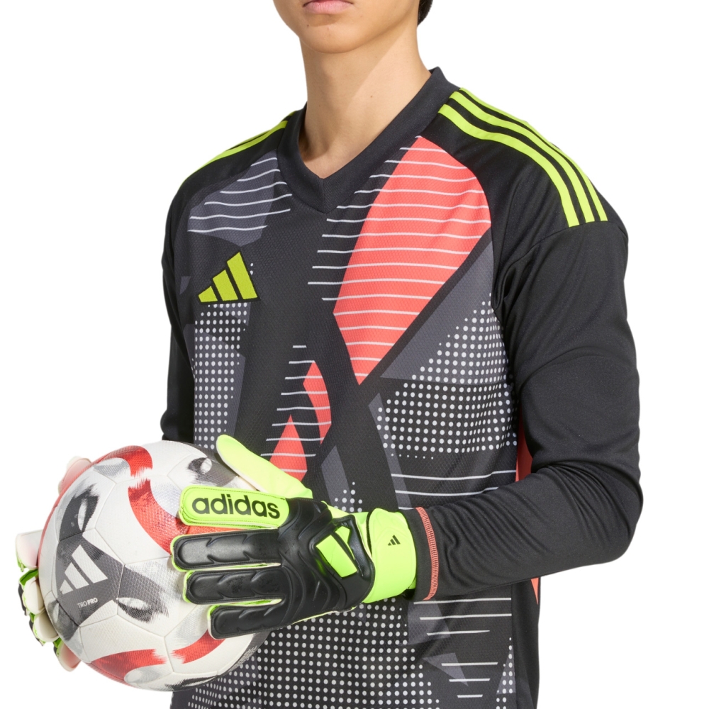 adidas Copa Club goalkeeper gloves black and green JN5340