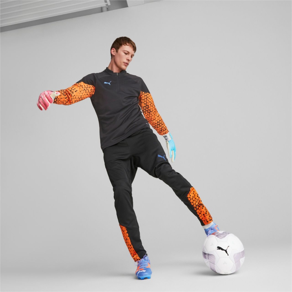 Puma Ultra Grip 1 Tricks Hybrid goalkeeper gloves blue-pink 41853 01
