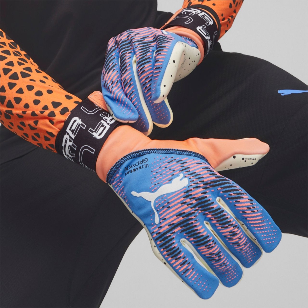 Puma Ultra Ultimate 1 NC goalkeeper gloves blue-orange 41813 05